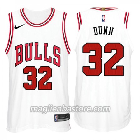 Maglia NBA Chicago Bulls Kris Dunn 32 Nike Bianco Swingman - Uomo